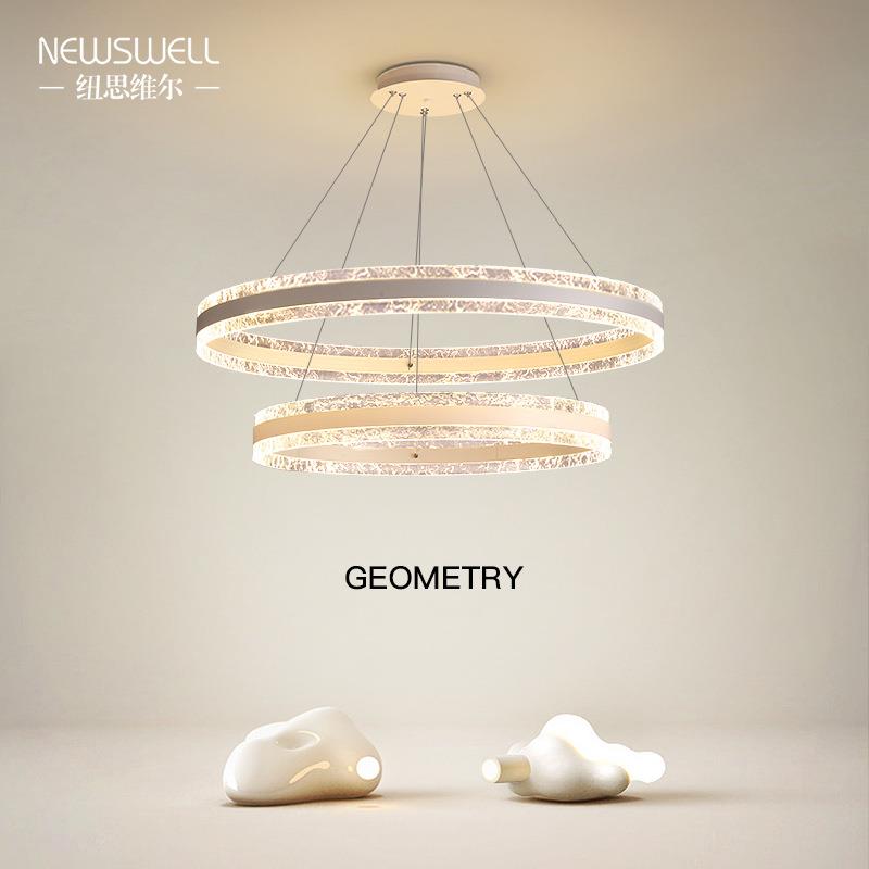 客厅吊灯简约现代大气2023年新款灯具北欧卧室餐厅灯圆形客厅主灯