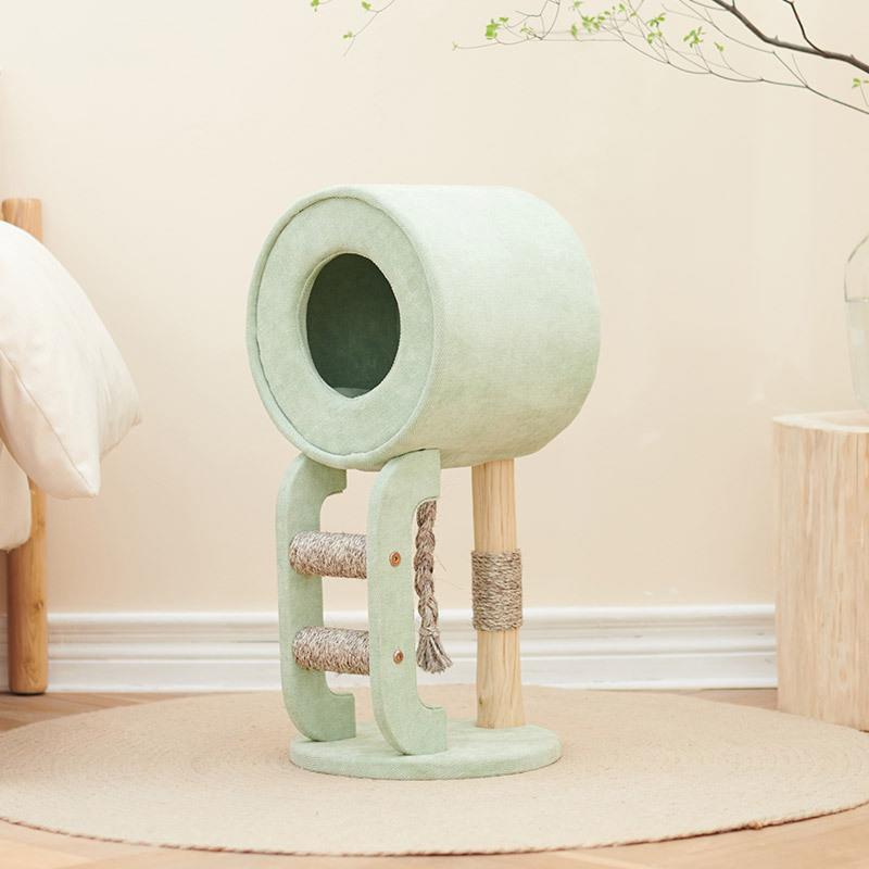 兽牌实木猫爬架猫窝猫树一体豪华猫架猫窝猫抓板抓柱四季通用猫