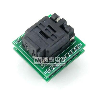 QFN20转DIP20编程座IC测试座20QN50S14040带板引脚间距0.5mm