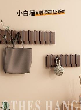 钢琴挂衣键架壁挂门进挂AL101759钩入户门衣服木创意实衣帽架墙上