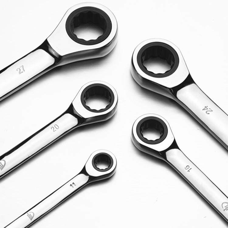 定宇工具制12PCS钢72齿铬公钒两用吹塑盒棘轮扳手套装