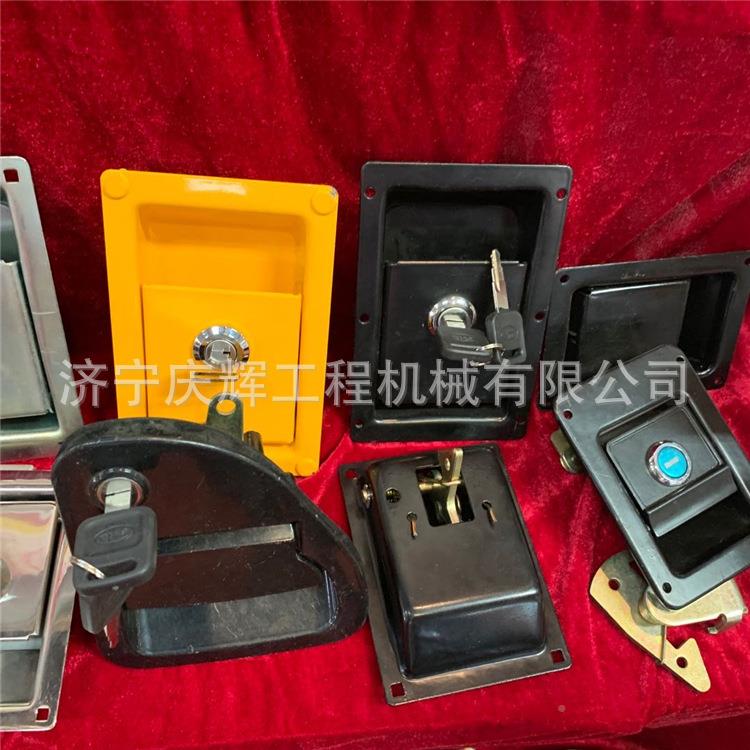 工SK100-5挖掘机锁边门锁后盖前档玻璃前框锁锁SK100-5反扣锁具锁