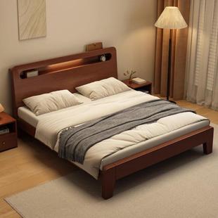 木床加厚1松木现代简约1.8实m家用双人人出床主卧租b 5443收藏