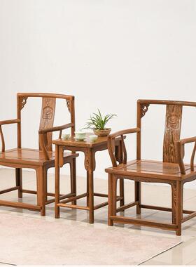 双翅木沙发三人位组合长椅小户JSF091鸡型客子厅实木人椅新中式单人