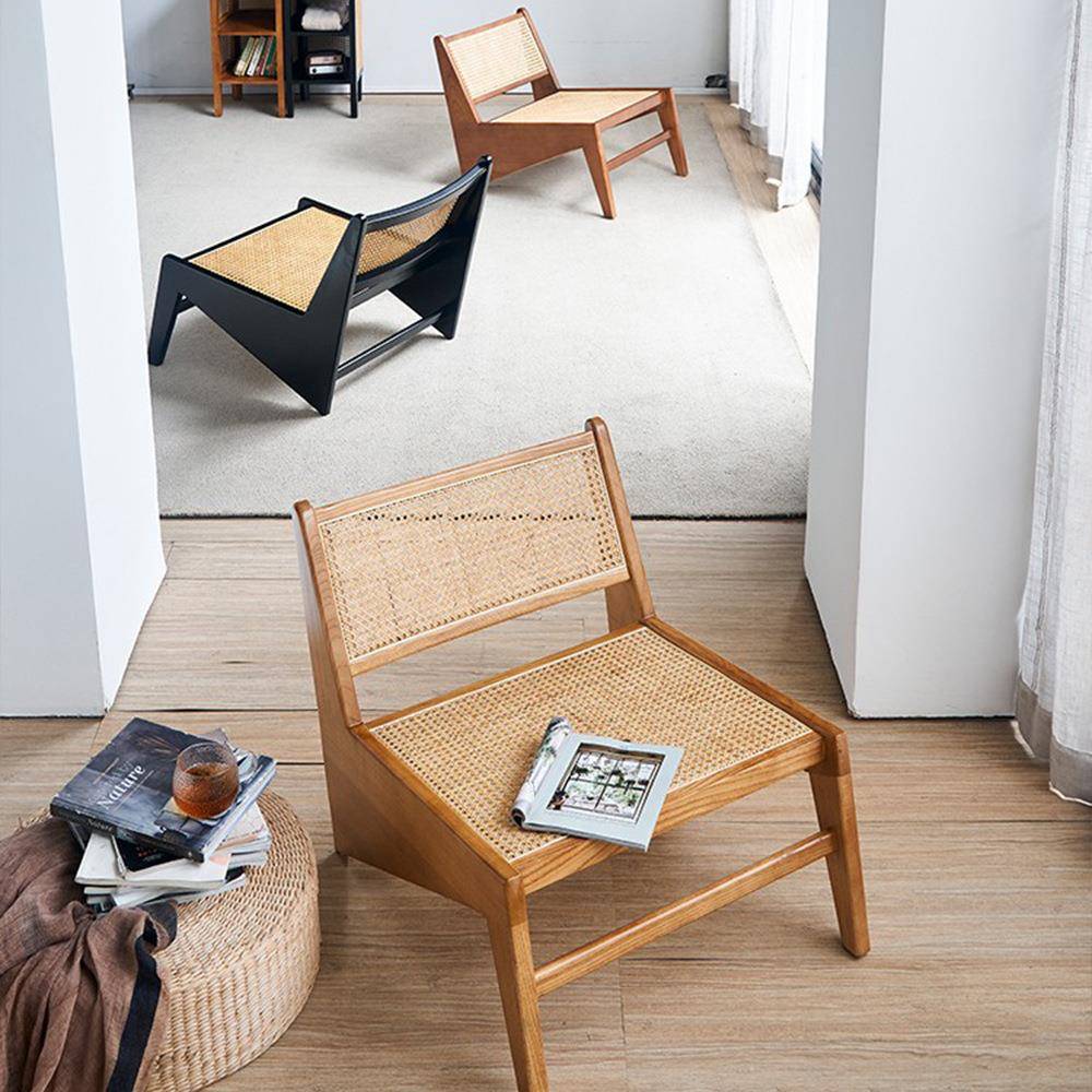 中古实木藤编闲椅台休复古单人沙发椅简咨询客服约诧阳寂风昌藤迪