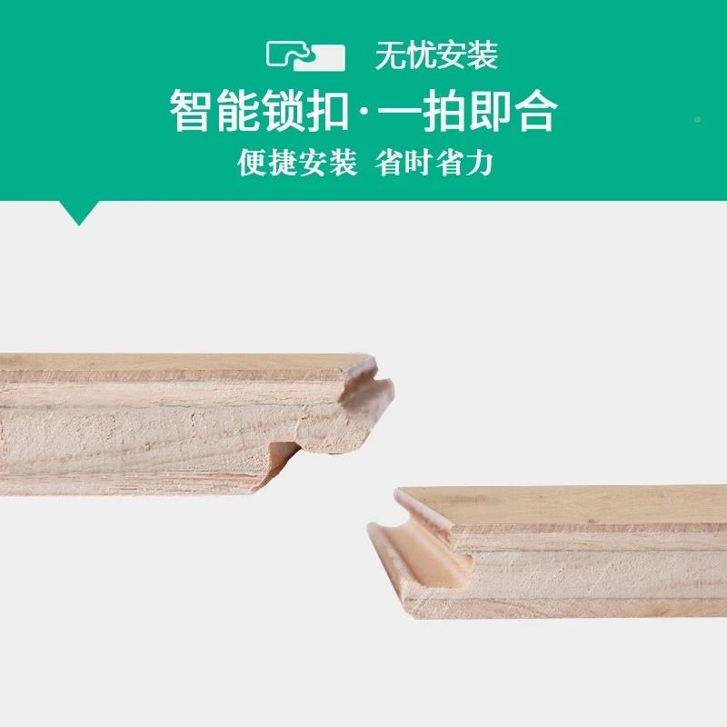 耐欧式原木风地暖三层实木复合65地板扣磨家用防水15锁mm包