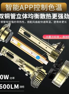 三色R80温AP汽车LE1D大灯HH1H4远近光一体H179P005改装超亮货车灯
