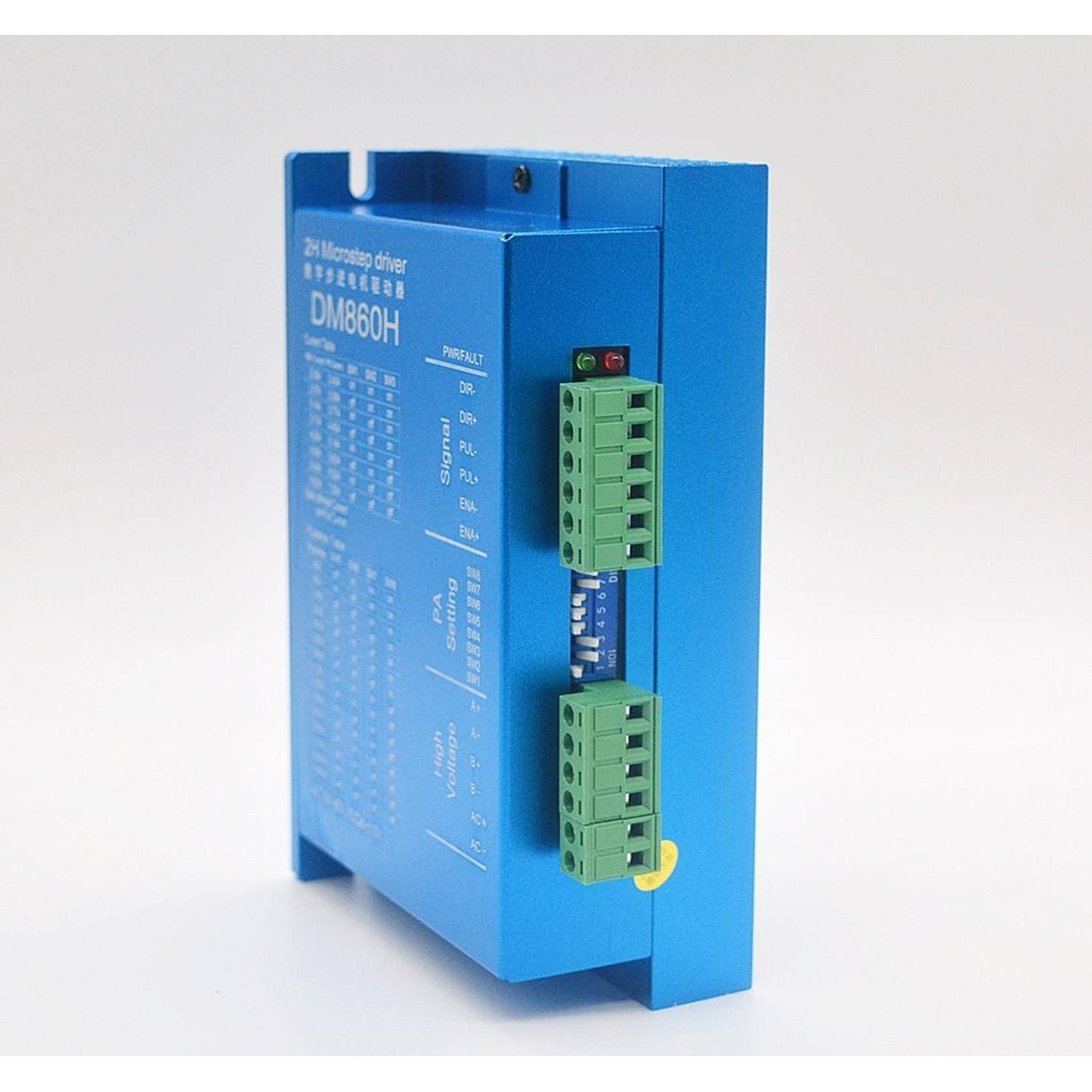 蓝色DM860H DSP数字式57/86步进电机驱动器带风扇替代雷赛DMA860H