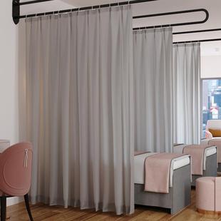 铁wswt7eSB艺U型理疗断床床养生馆隔帘拉布帘支撑架院围帘