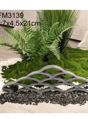 真围树仿真植物造景围挡边框QOE边玻璃钢材质立瓦仿瓦条