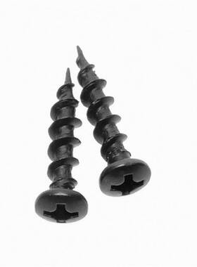 PA4*20*6.4头圆头快牙黑色 家具音箱螺丝木制品加硬螺丝厂家现货