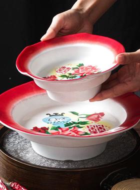 密胺餐具大22153高餐厅饭店复古创意汤碗酸菜鱼水碗煮鱼仿钵钵鸡