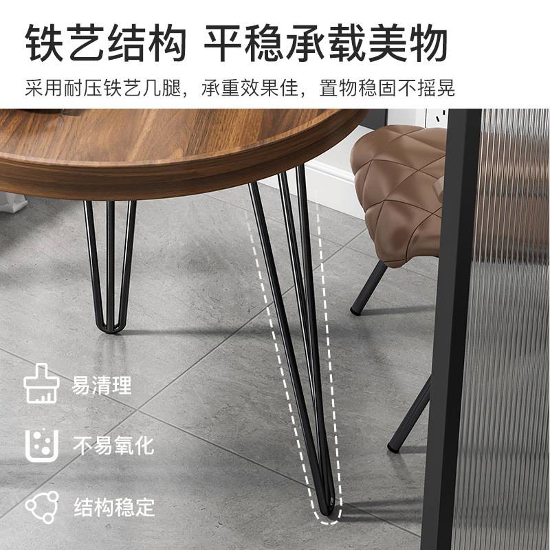 小茶几阳台小桌子置物架客厅边桌极简小圆桌床头边几网红小圆桌子