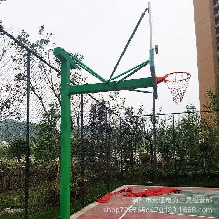 lpj-06地埋式篮球架比赛训练用篮球框吊顶电动升降球架