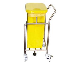 加厚304不锈钢晨间三层护理车污物车病房被服清理车污衣车