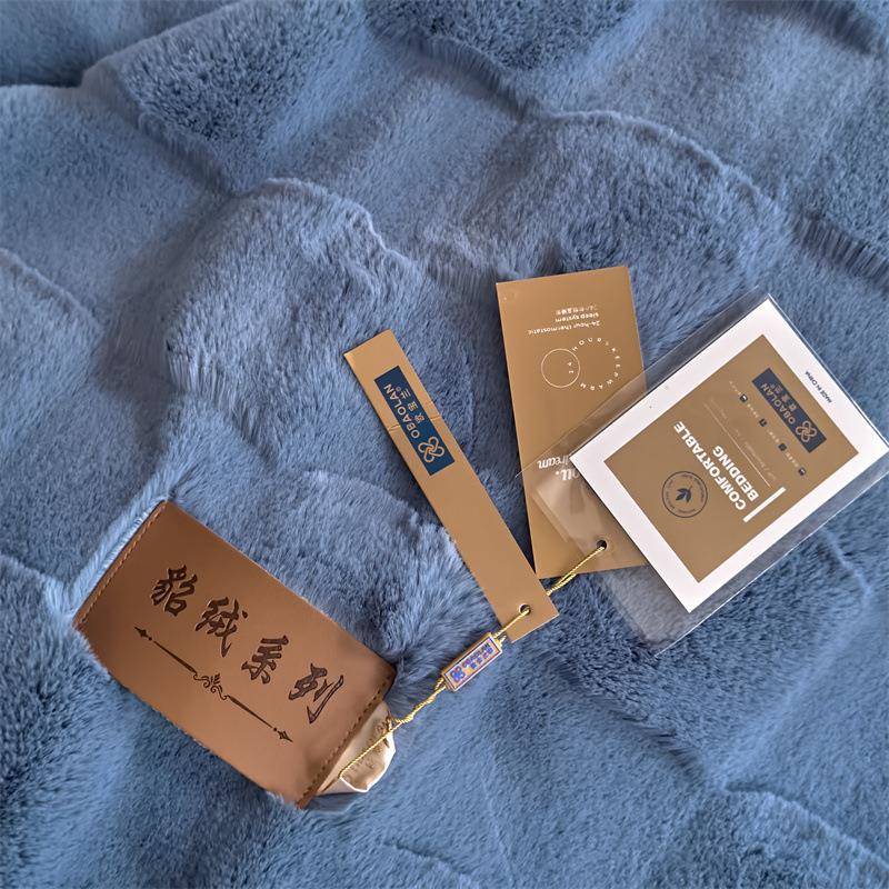 厚2025高端毛毯仿兔毛贝绒加厚床单绒毯贝休冬季午毯SPFH实午睡