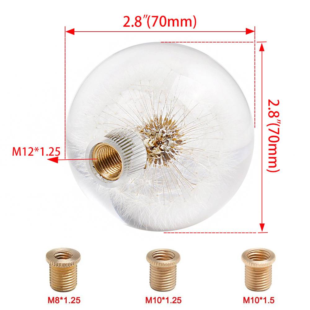 汽车改装配件70mm 蒲公英排挡头个性潮流档把头 M12*1.25波棍头