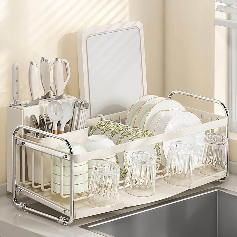 厨房碗碟收纳架家用多功能碗盘碗筷餐具收纳盒放碗架沥水篮置物架,厨房/烹饪用具,抹布架/厨房清洁收纳架,淘宝优惠券,粉丝福利购,淘宝优惠卷