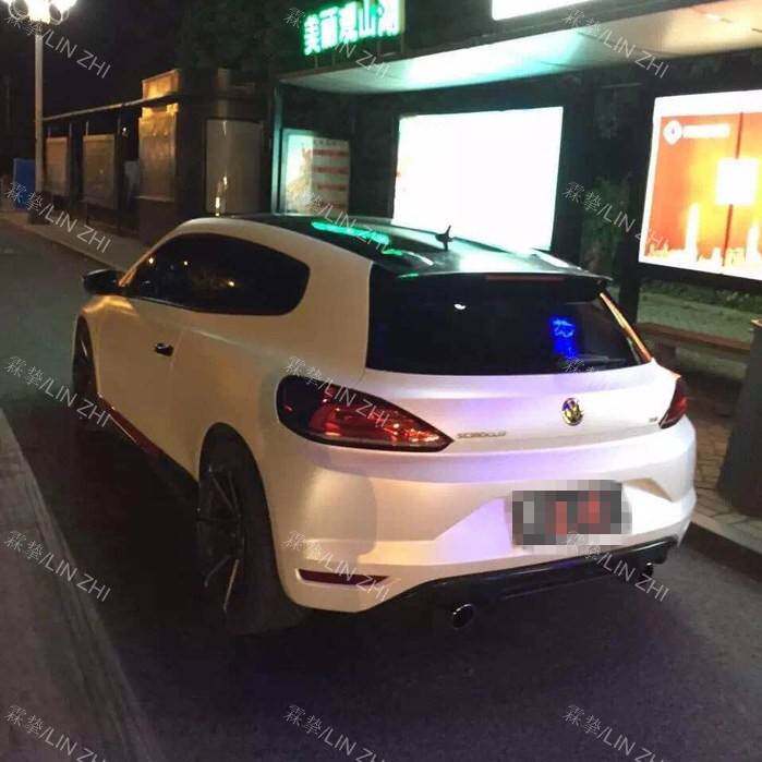 陶瓷白变色龙改色膜珍珠贝壳白渐变全车身贴膜车贴纸 亮光变色龙