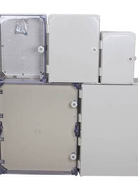 pc阻燃防水电箱600*500*200户外防雨控制箱 带锁塑料电源箱