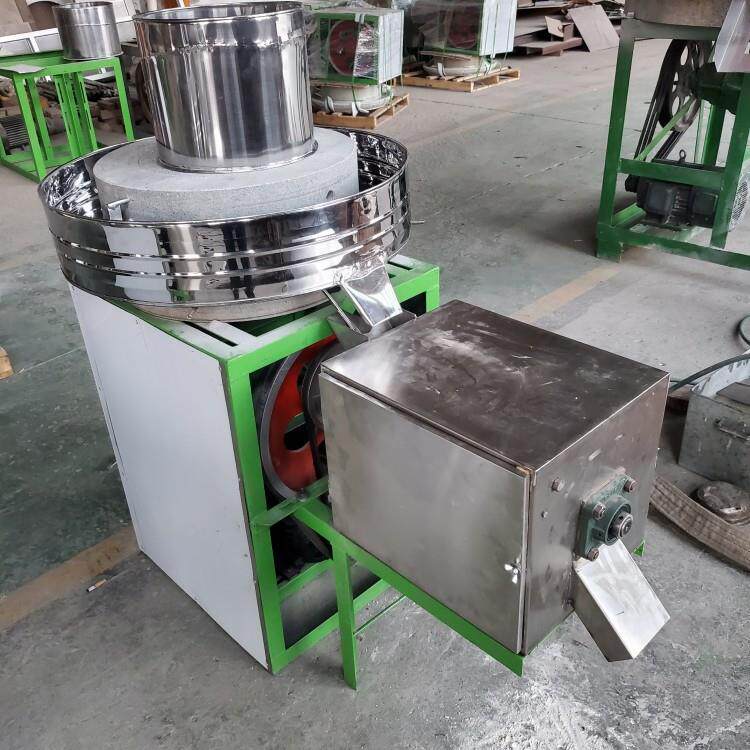 小型浆电石动油磨磨豆浆磨米磨芝麻电动石磨BRD机天然石制作石碾