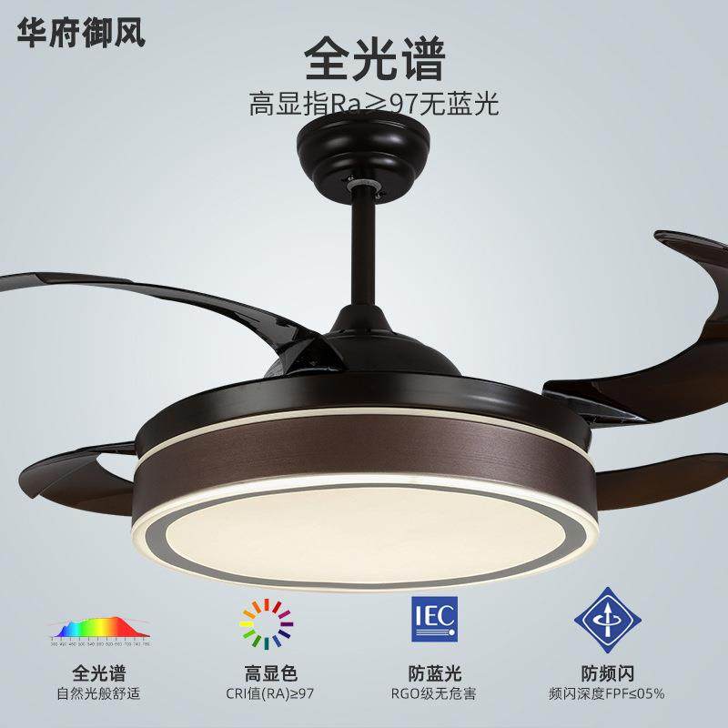 隐形风扇灯餐厅卧室吊顶带灯的吊扇灯客厅现代简约吸顶风扇吊灯具,家装灯饰光源,风扇灯,淘宝优惠券,粉丝福利购,淘宝优惠卷