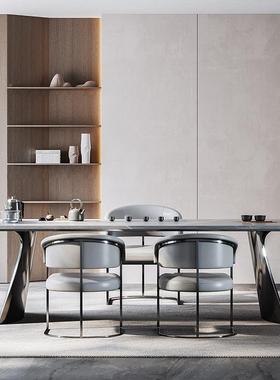 岩室板茶轻奢LSCT015大茶简约大桌板泡茶桌套装简约台现代办公茶