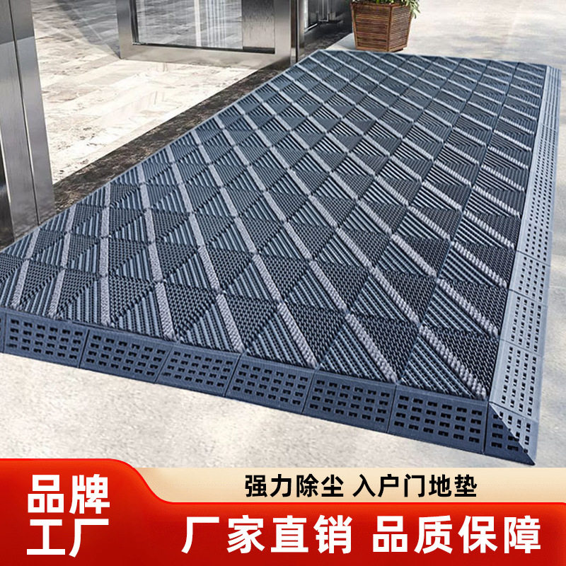 门口地垫室外进门防滑垫酒店大门除尘脚垫户外塑料防水垫商用