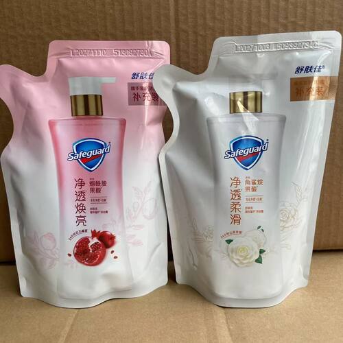 舒肤佳沐浴露红石榴山茶花乌木袋装补充装200g持久留香清洁学生用