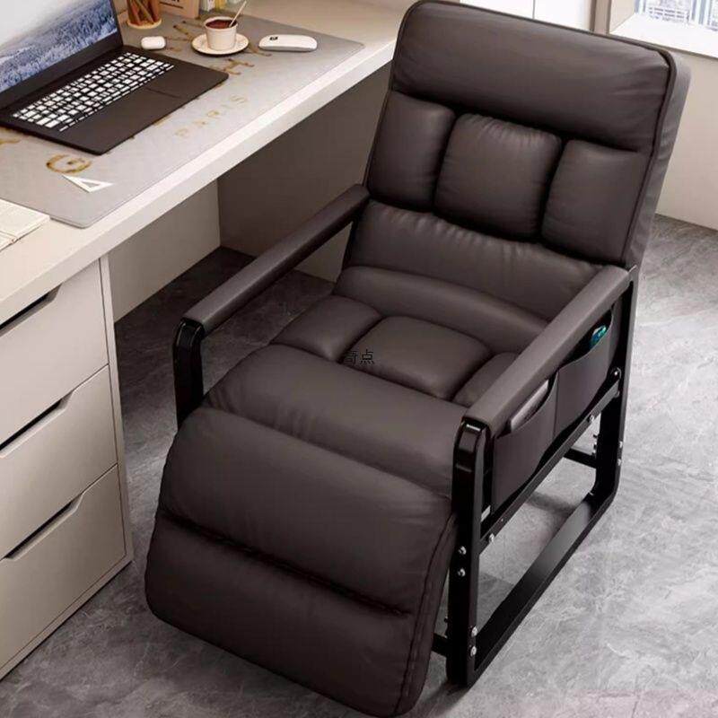 办公椅午休可坐可躺舒服久坐靠背椅家用休闲电脑椅折叠午睡椅宿舍