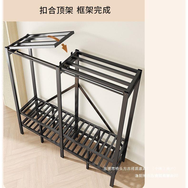 全钢架免安装简用易衣柜家用卧布罩收纳柜组装耐收衣ZXI纳橱挂室