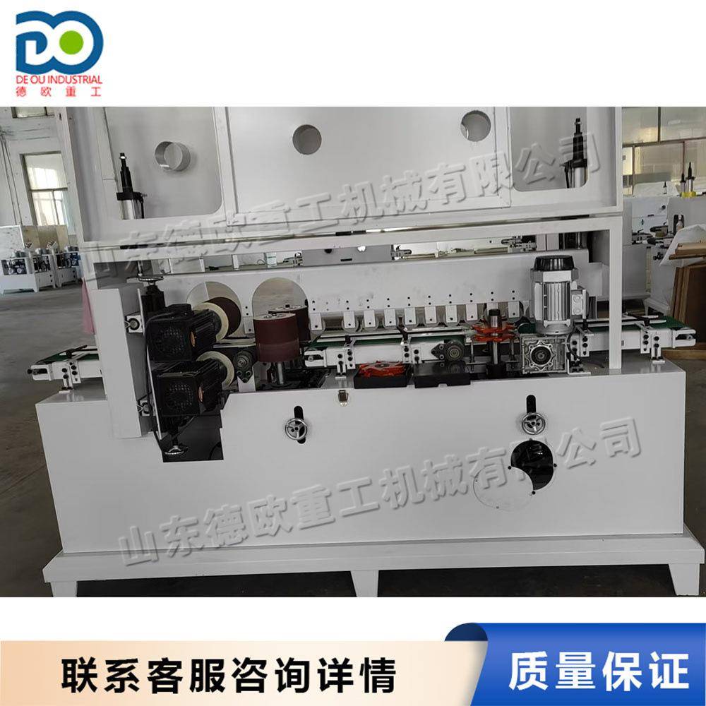 倒角四面砂光一体机木板棱角表面去毛刺设备木工家具倒角打磨机