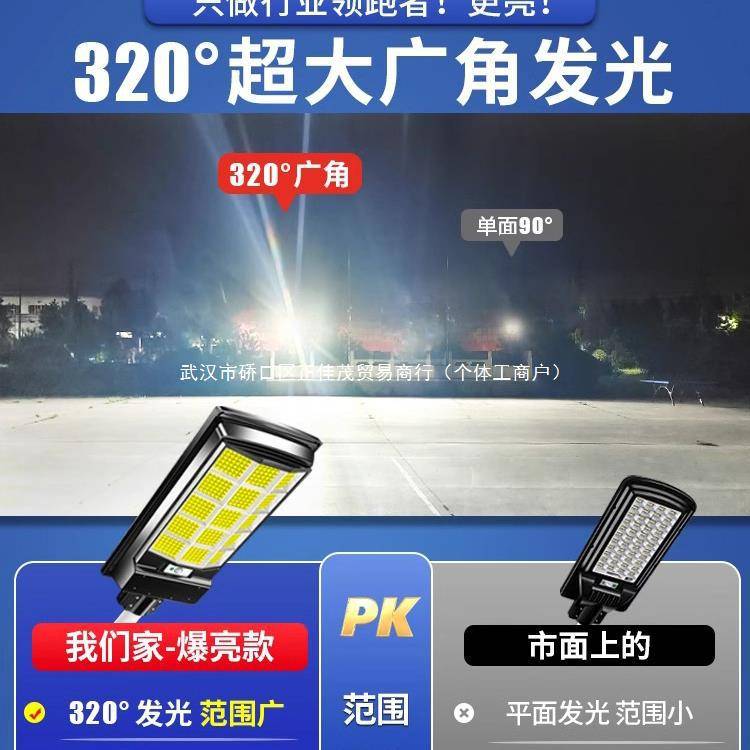 2024新款太阳能户外灯庭院灯家用人体感应室外院子太阳灯照明路灯