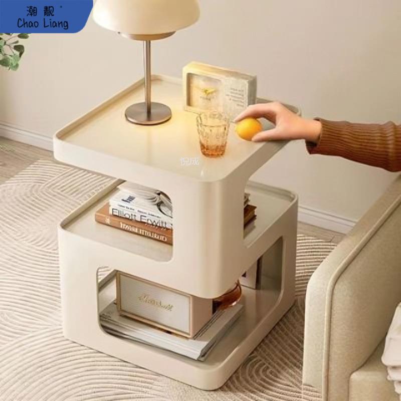 现代简约铁艺边几沙发边柜床头柜创意客厅小茶几床头轻奢角几卧室