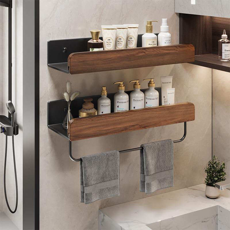 化墙妆室物架壁置挂式室厕所洗手台洗漱台HCK洗浴手间上免打孔梳