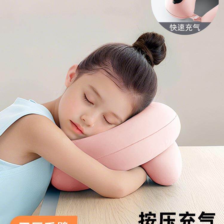 充气午睡枕趴睡枕小学生初中生儿童午休睡觉趴桌子趴趴枕