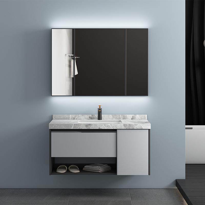 实木浴室柜镜柜套装组合卫生间酒店洗手台收纳柜智能感应灯,家装主材,浴室柜,淘宝优惠券,粉丝福利购,淘宝优惠卷