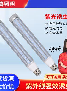 防水紫光LED玉米灯E27螺口长条灯户外灯笼灯泡285灯珠诱虫灯