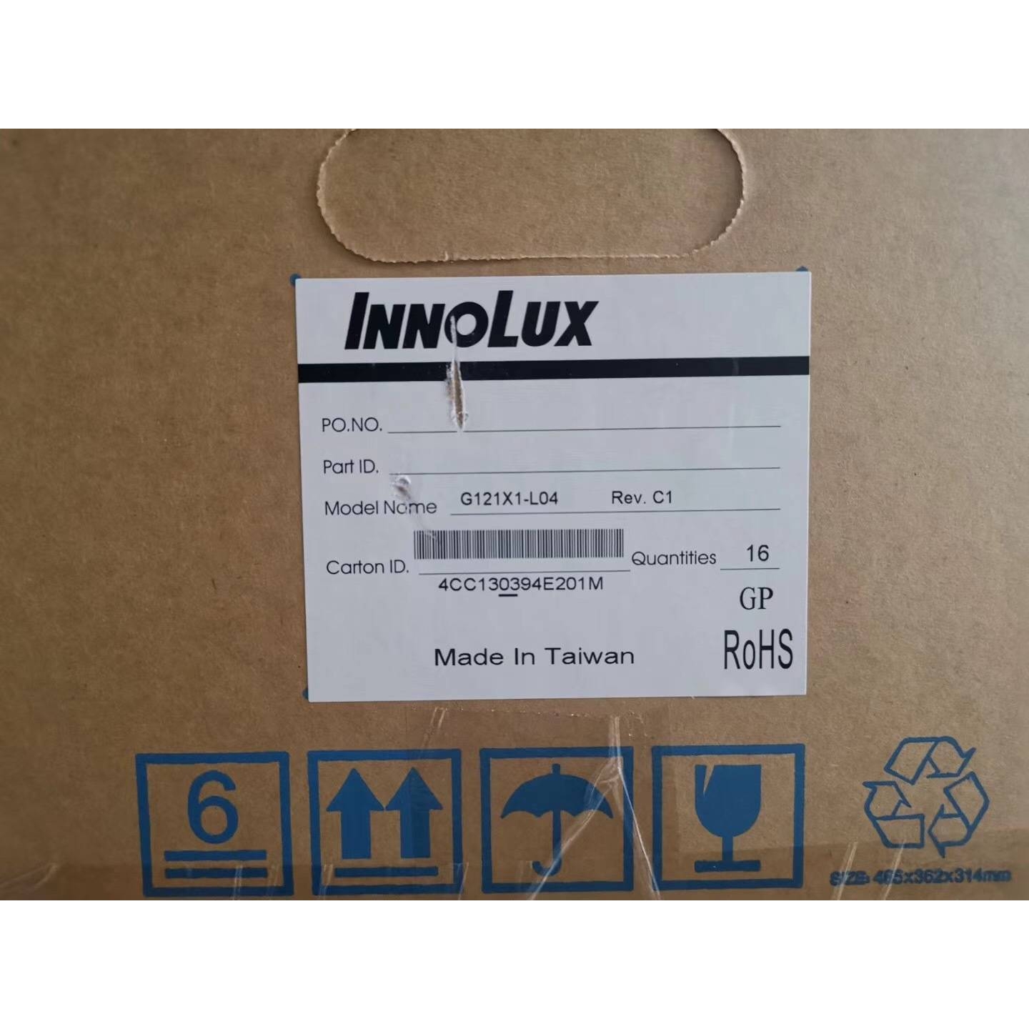 G121X1-L04 12.1inchXGA1024*768Innolux 车载工业液晶屏群创检测