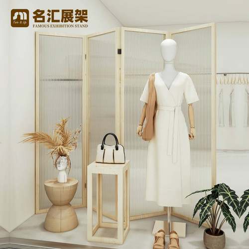 轻奢亚克力屏风现代简约橱窗装饰隔断遮挡墙