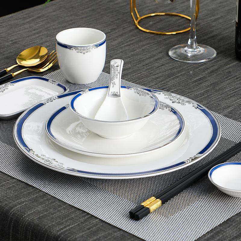 酒店用品陶瓷餐具套装中式饭店餐具碗碟盘套装日用瓷潮州源头厂家,餐饮具,碗,淘宝优惠券,粉丝福利购,淘宝优惠卷