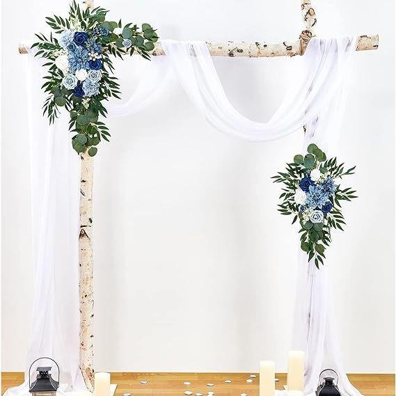 婚礼拱形门花朵套装接待背景装饰节日桌布花挂饰结婚婚房布置仿真