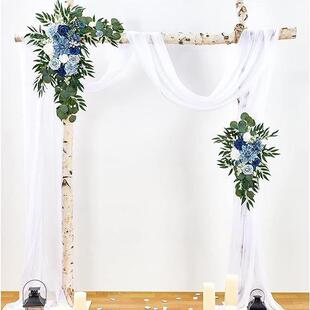 婚礼拱形门花朵套装接待背景装饰节日桌布花挂饰结婚婚房布置仿真