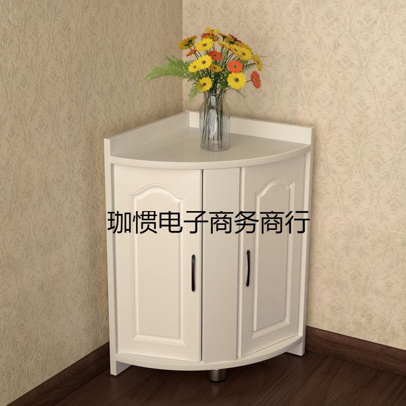 角柜转角柜小尺寸矮三角柜客厅角落三角形储物柜拐角墙角柜置物架