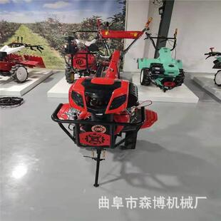 柴油大马力微耕机电启动小型旋耕开沟机水田大轮胎农用耕地犁田机