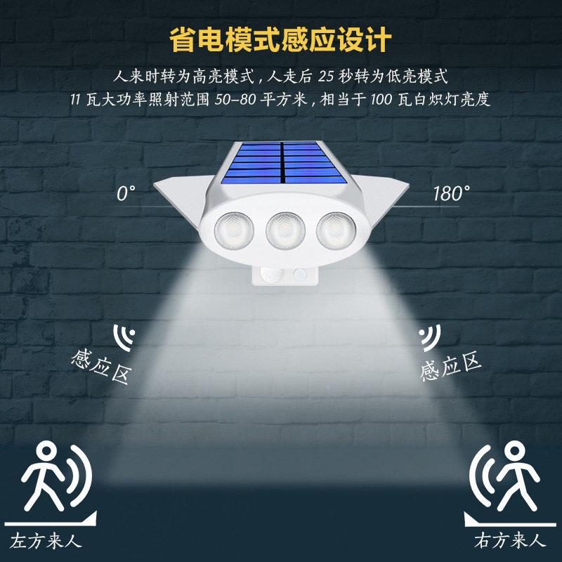 灯仿户外庭院真监ZH-001控3观LED大功率灯珠感路壁灯景花园防水灯