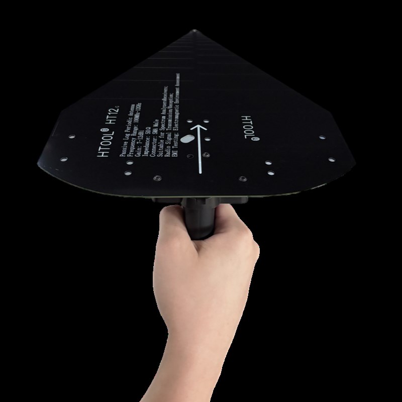 HT12 手持式对数周期天线 100M-12GHz 高精度侧向天线 增益7-12dB