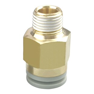 02气管快插 气动快速接头SMC型外螺纹直通KQ2H