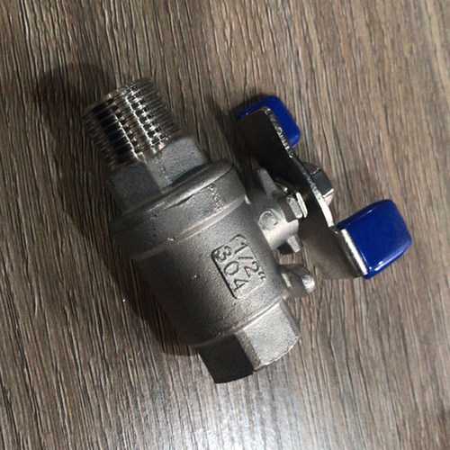 304不锈钢二片式内外丝球阀2PC内外丝两片式阀门DN15 DN25 1寸2寸