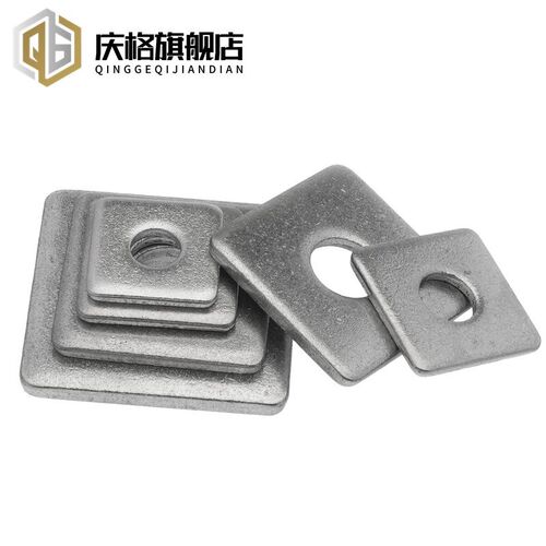 DIN436 304不锈钢方垫四方木结构用方形垫圈M6M8M10M12M20平垫片